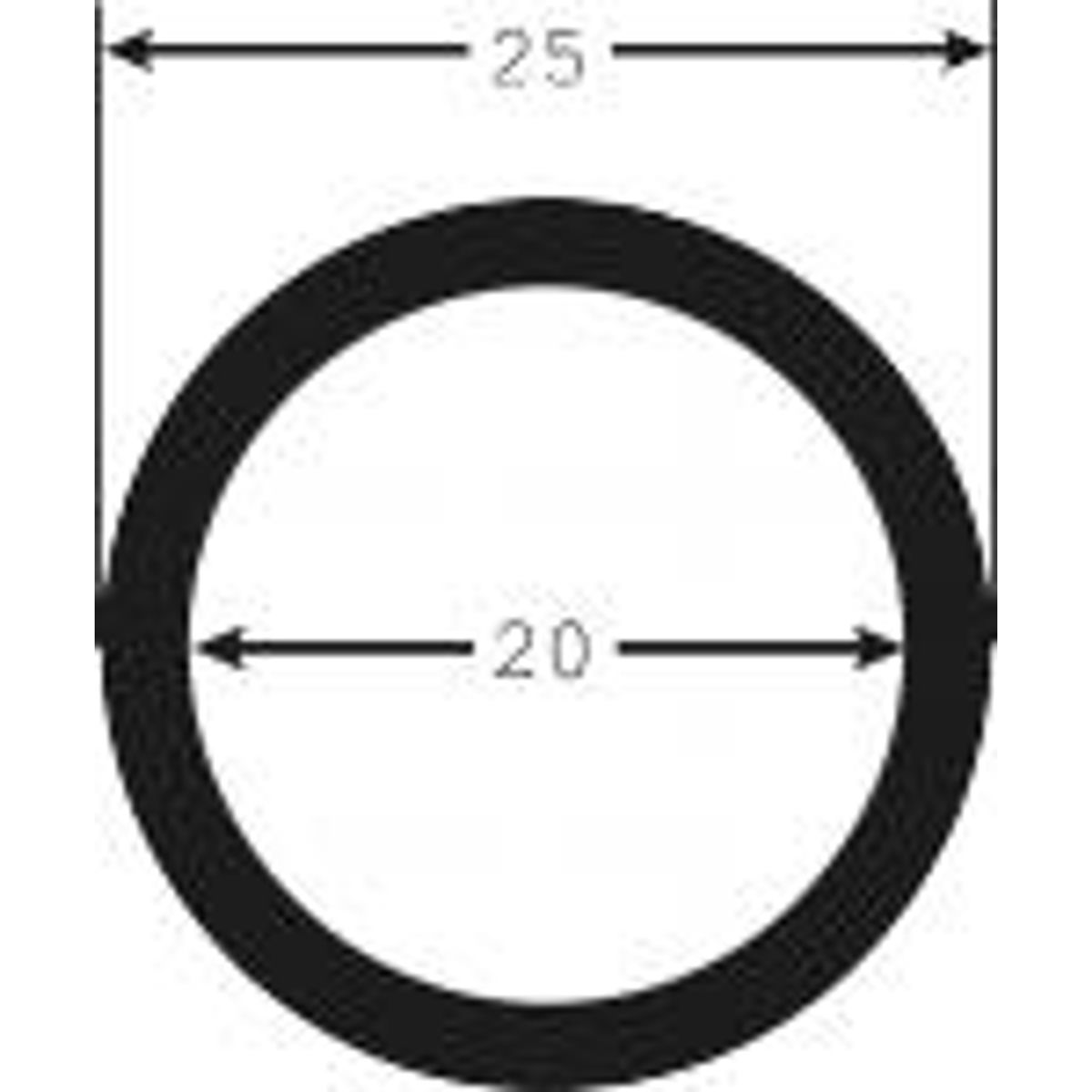 Spiralslange Sort 20/25mm Indv./udv.