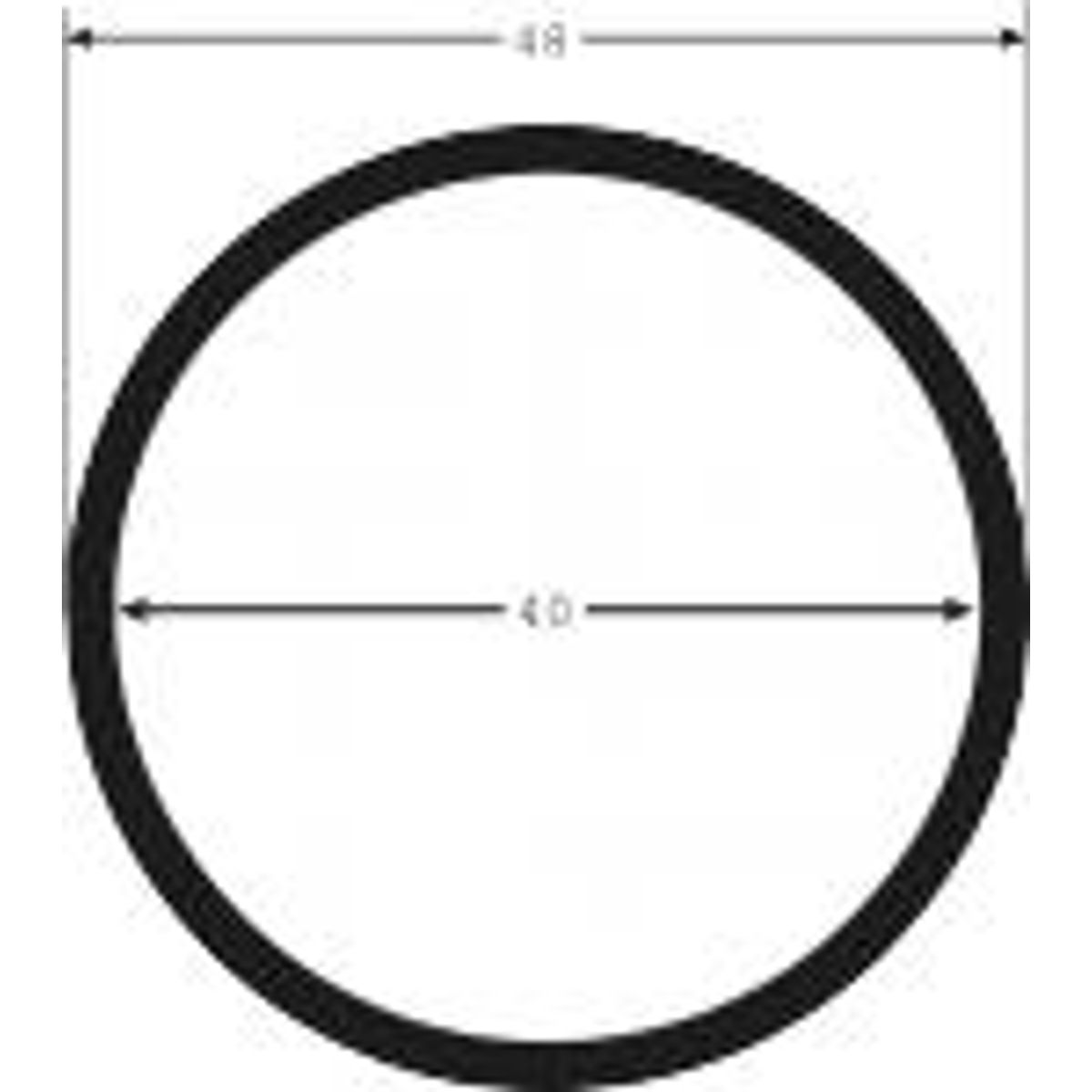 Spiralslange Sort 40/48mm Indv./udv.