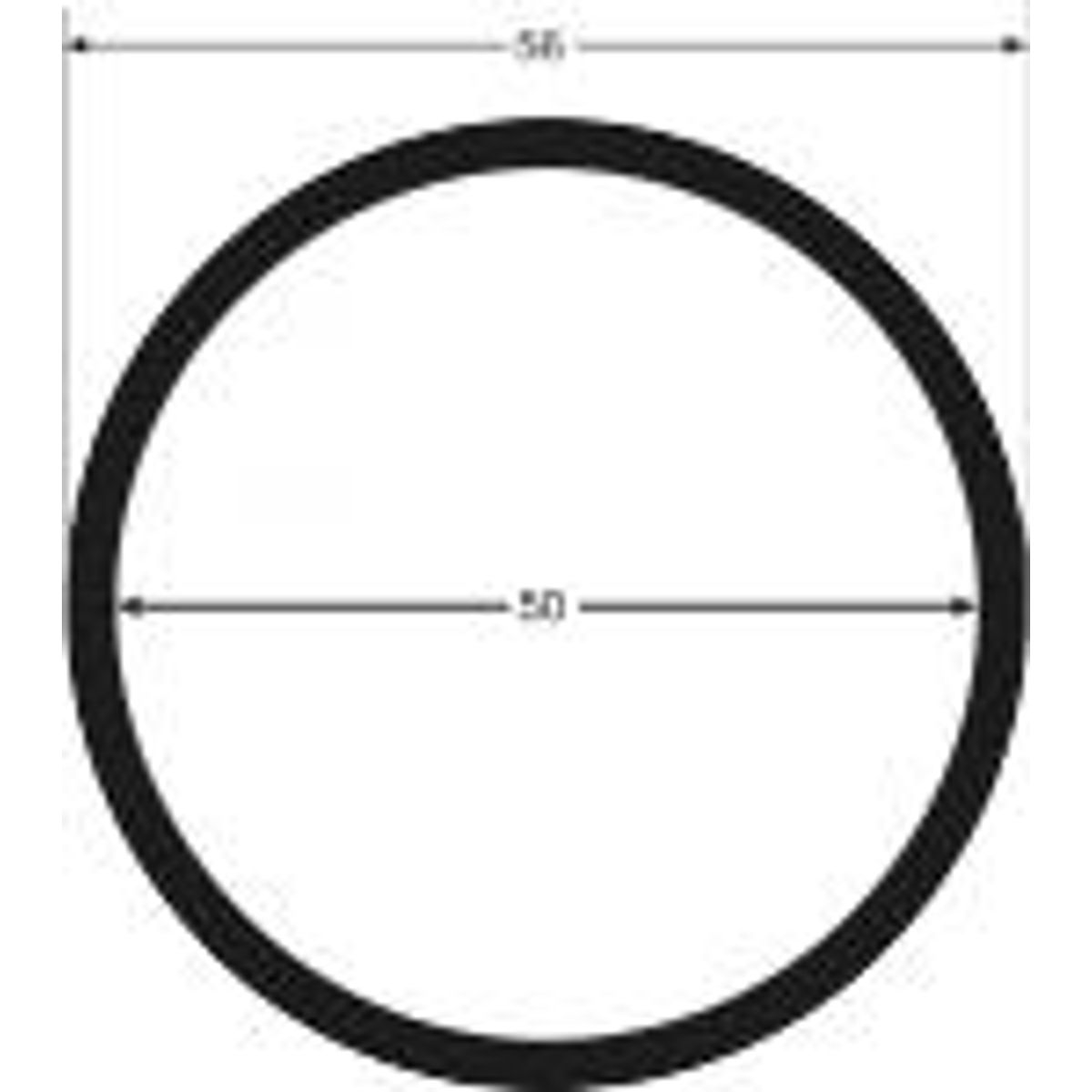 Spiralslange Sort 50/56mm Indv./udv.