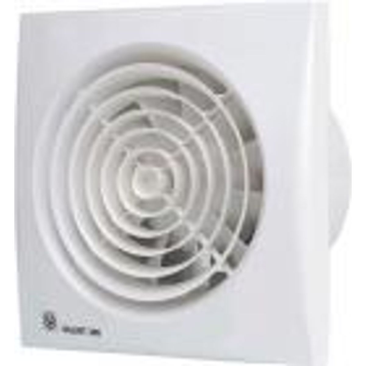 S&P Silent 300 CRZ Hvid, Ventilator med indstillelig timer , 214x214mm ø147mm