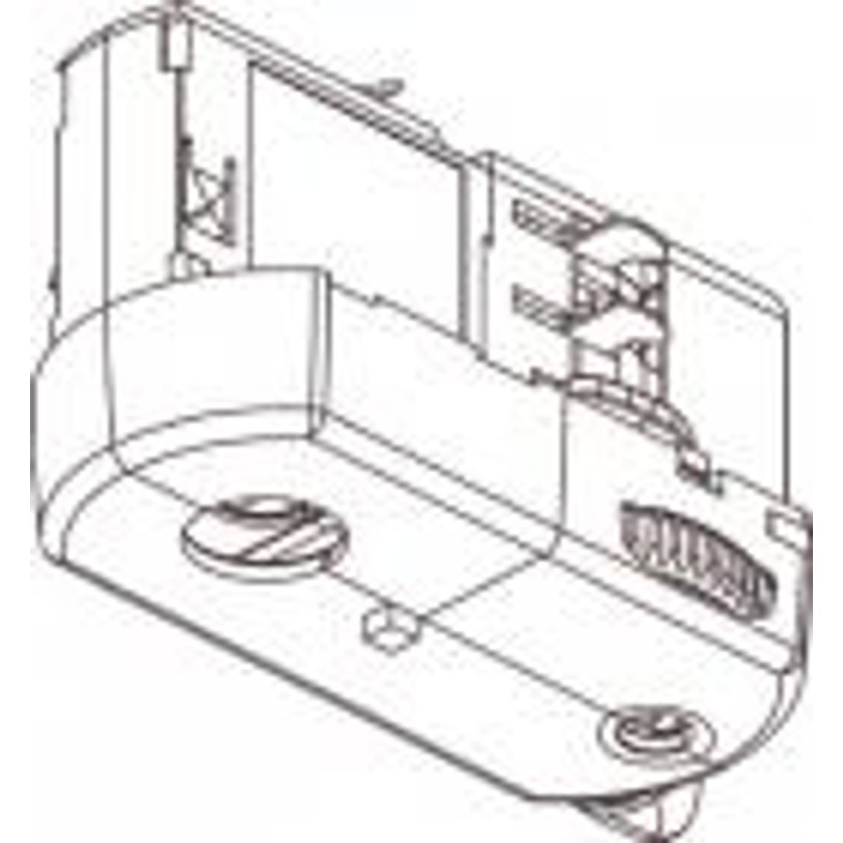 Global GA 69-3 adaptor 230V, 3-faset, hvid, max 5 kg - uden tilbehør