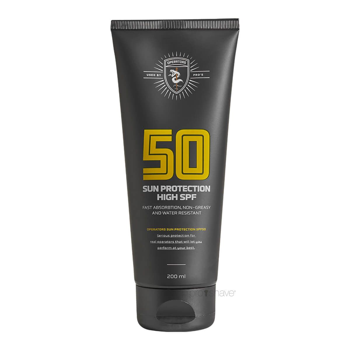 Operators Skincare Sun Lotion, SPF 50, 200 ml.