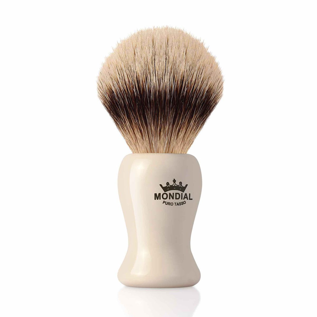 Mondial Silvertip Badger Barberkost, Baylis, 22 mm, Ivory