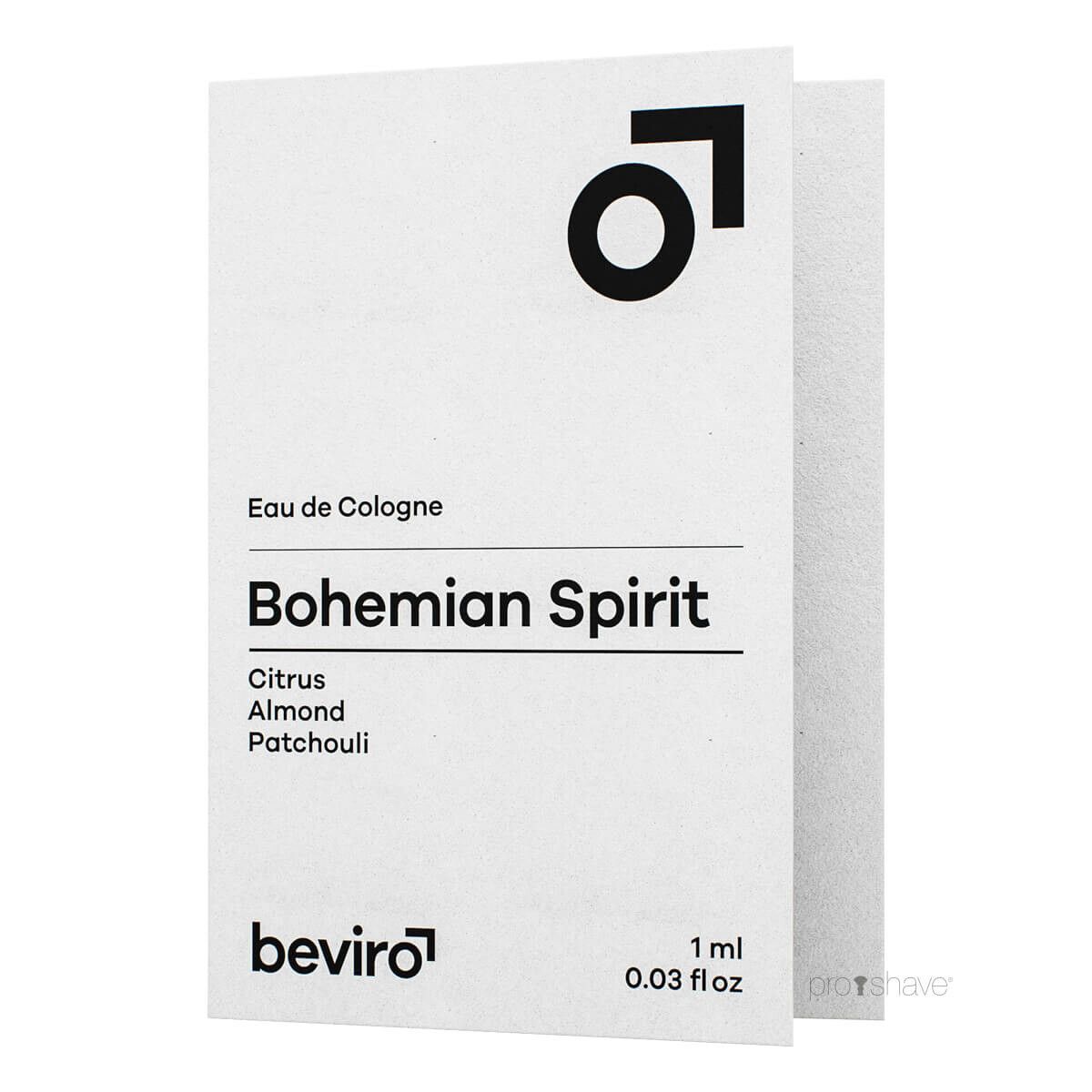 Beviro Cologne, Bohemian Spirit, Sample, 1 ml.