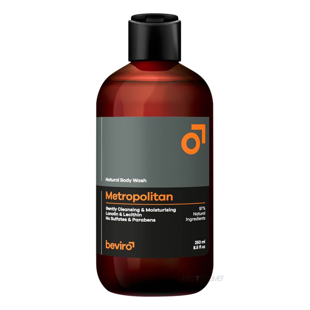 Beviro Natural Body Wash, Metropolitan, 250 ml.