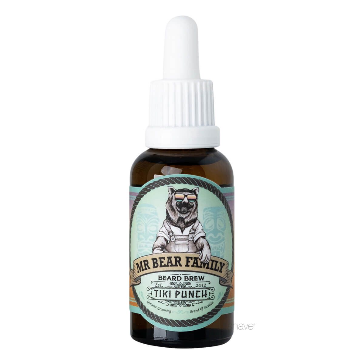 Mr. Bear Skægolie, Beard Brew Oil, Tiki Punch, 30 ml.