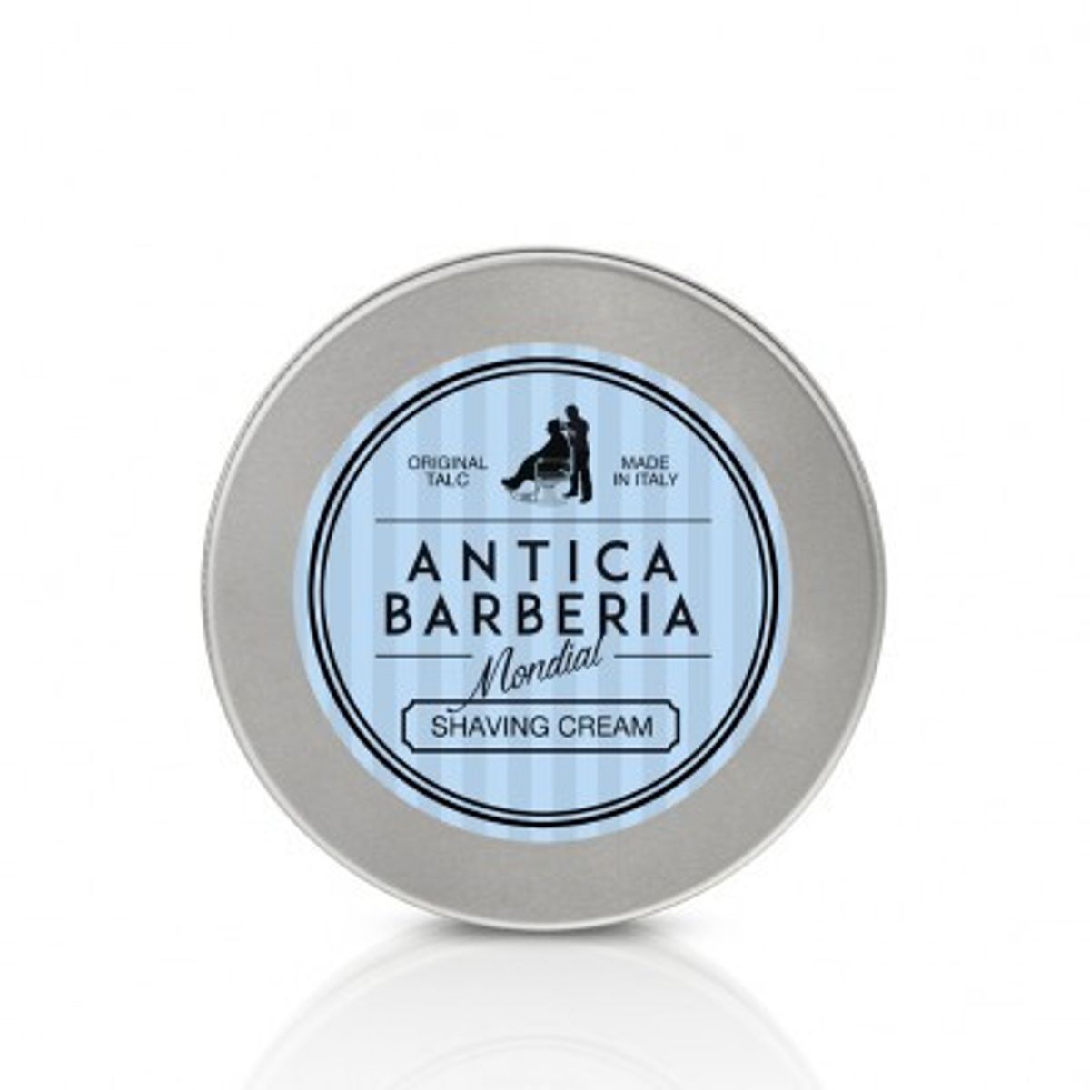 Mondial Antica Barberia Barbercreme i Aluminiumskål, Original Talc, 150 ml.