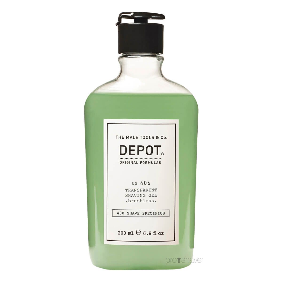 Depot Transparent Shaving Gel, No. 406, 100 ml.