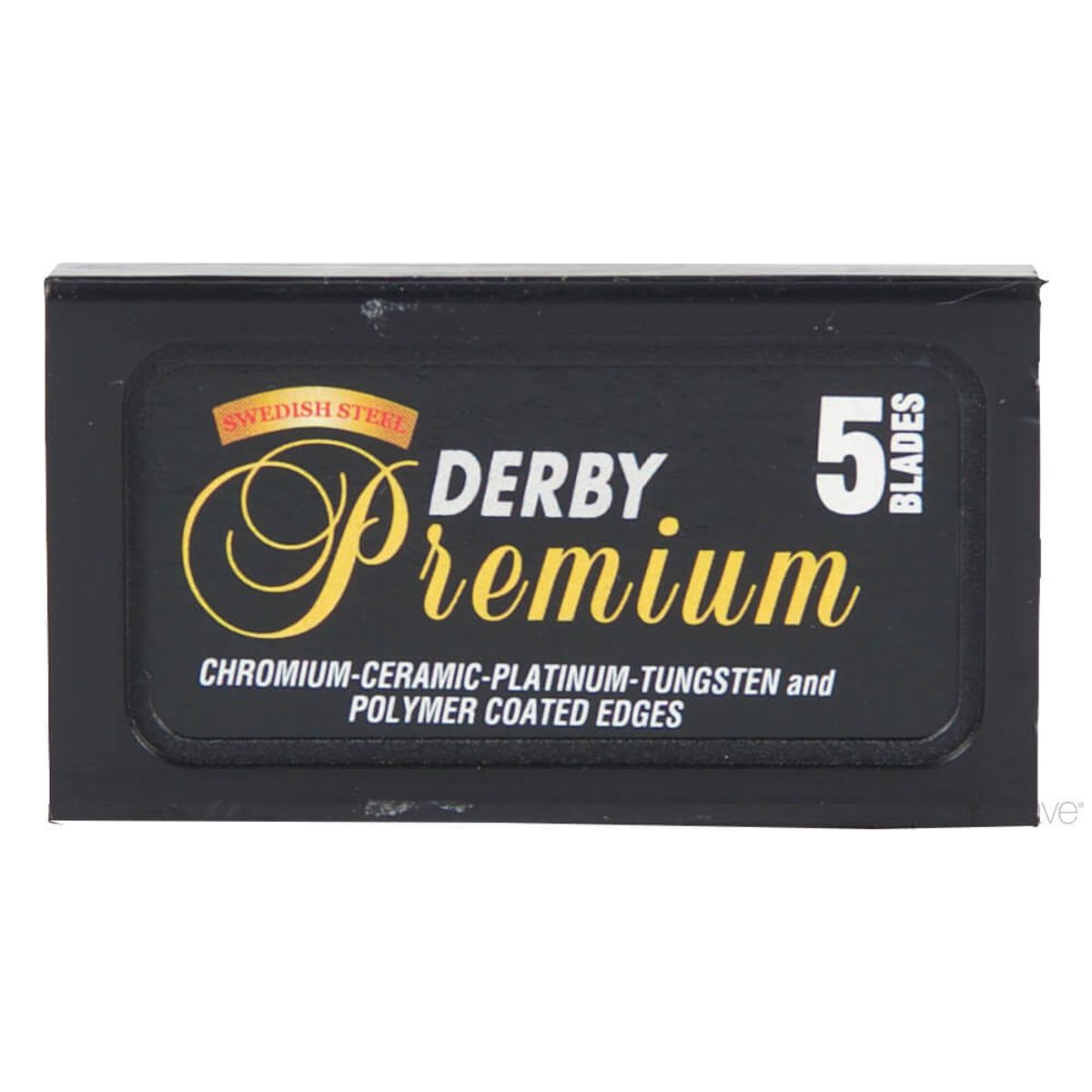 Derby Black Premium DE-Barberblade, 2x5 stk. (10 stk.)