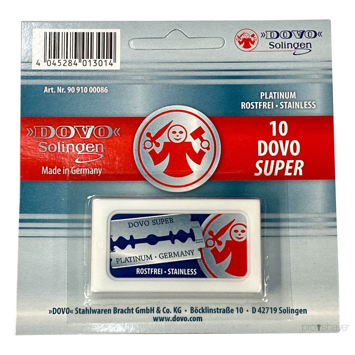 Dovo Super Platinum DE-Barberblade, 10 stk.