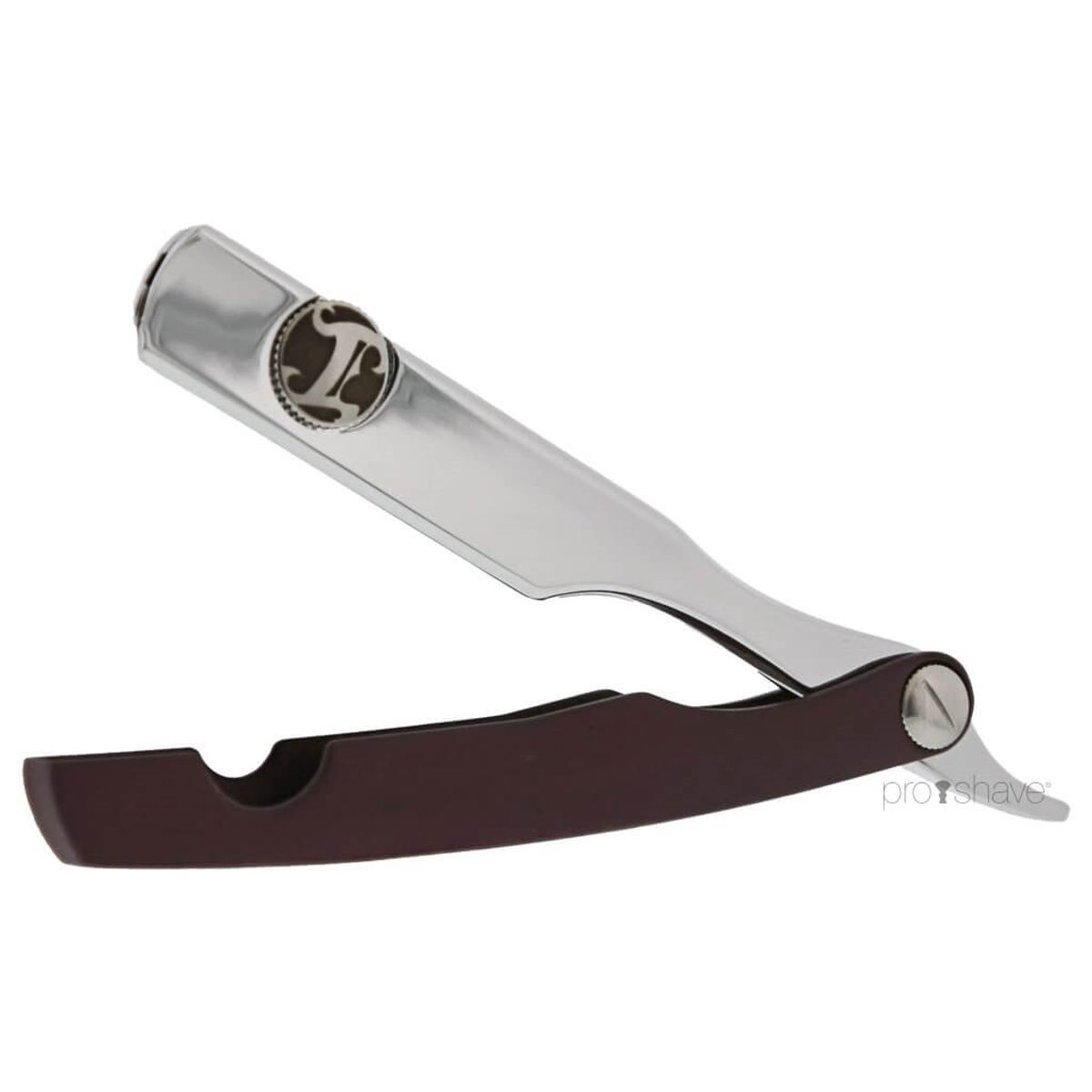 Irving Barber Company Straight razor, Brandy Scale & Chrome