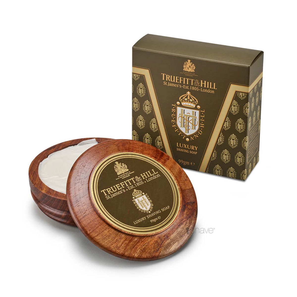 Truefitt & Hill Barbersæbe i træskål, Luxury, 99 gr.