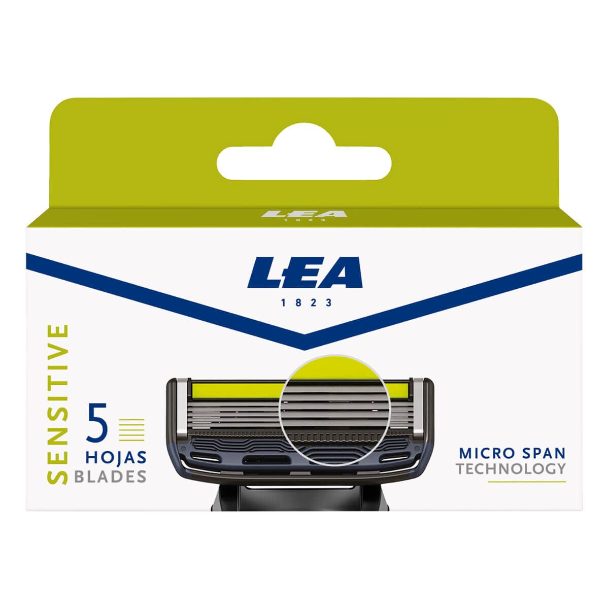 LEA Sensitive 5, Cartridge med 4 barberblade (5 klinger)