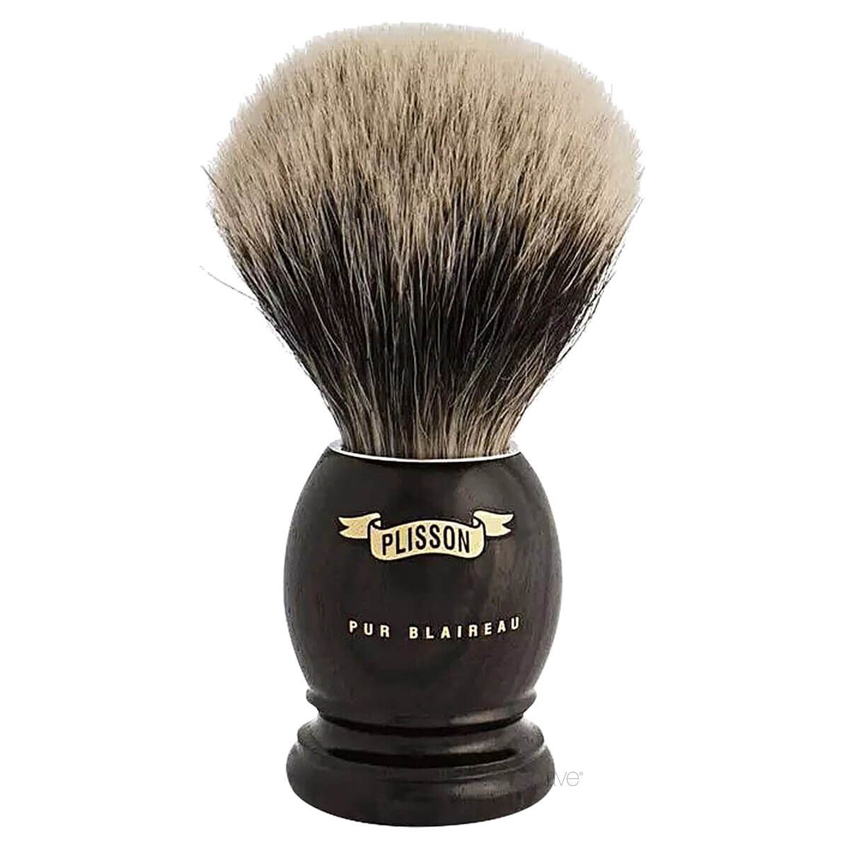 Plisson Barberkost, European White Badger & Ibenholt, Original, Str. 12