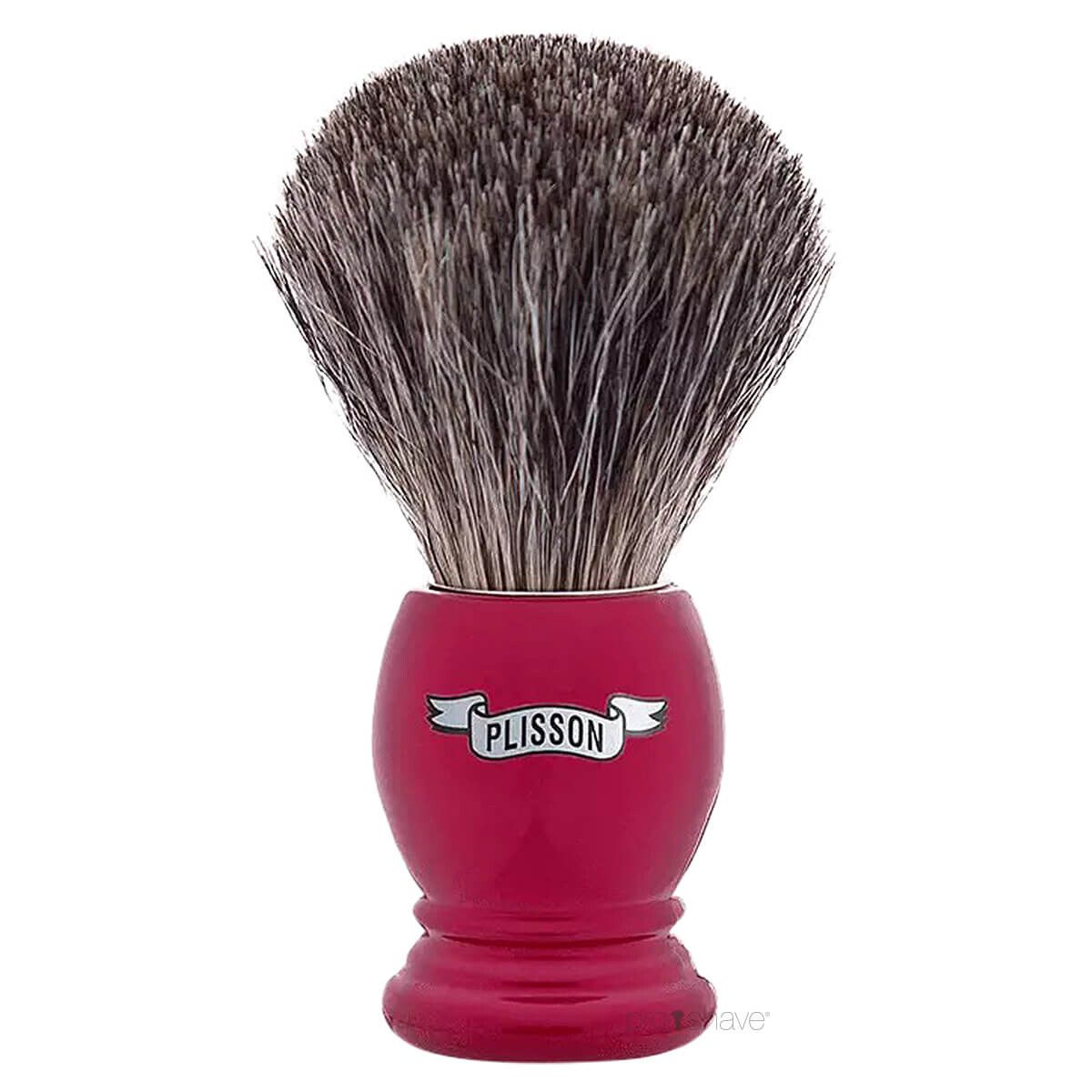 Plisson Barberkost, Russian Grey Badger & Pearl Red, Essentiel, Str. 12