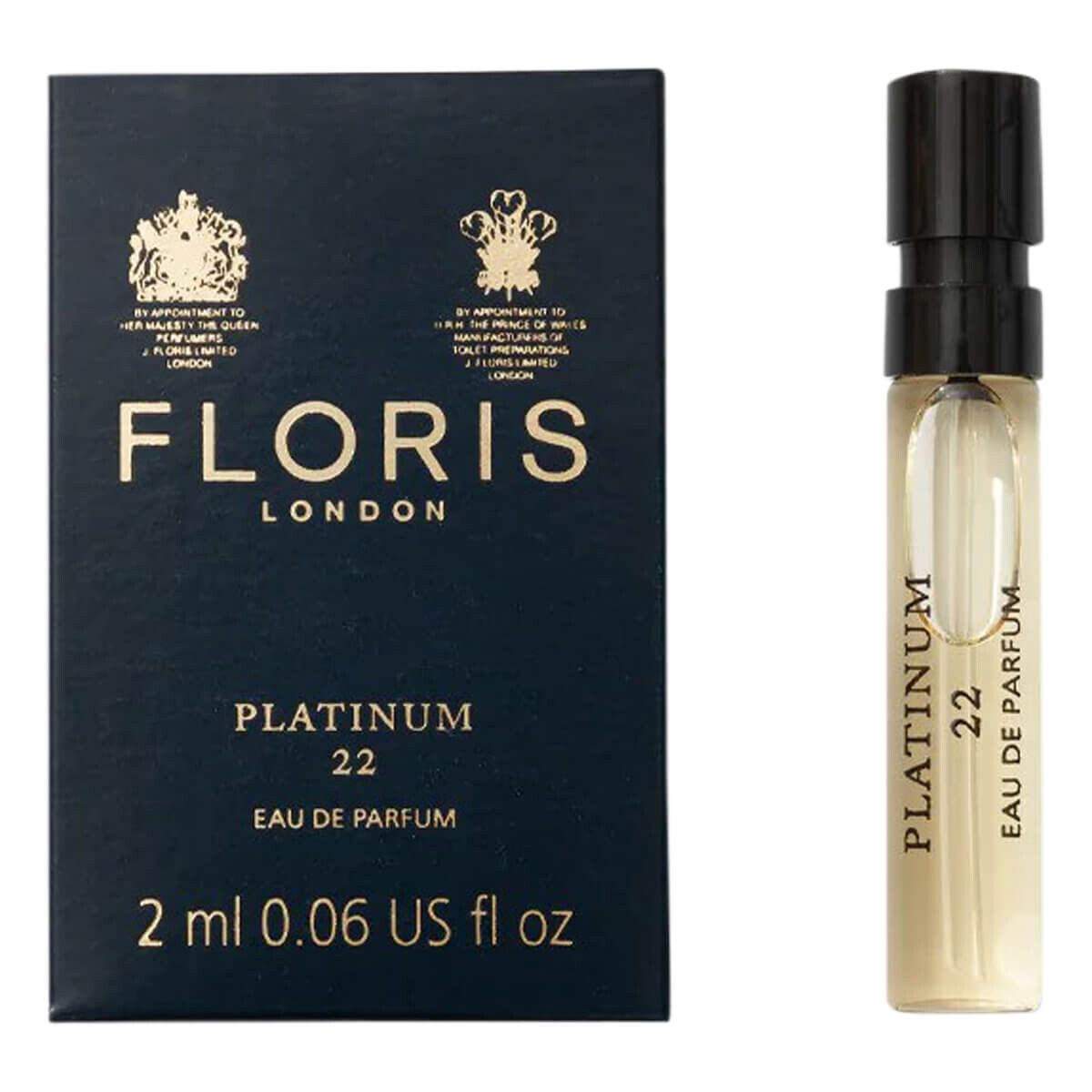 Floris Platinum22, Eau de Parfum, DUFTPRØVE, 2 ml.