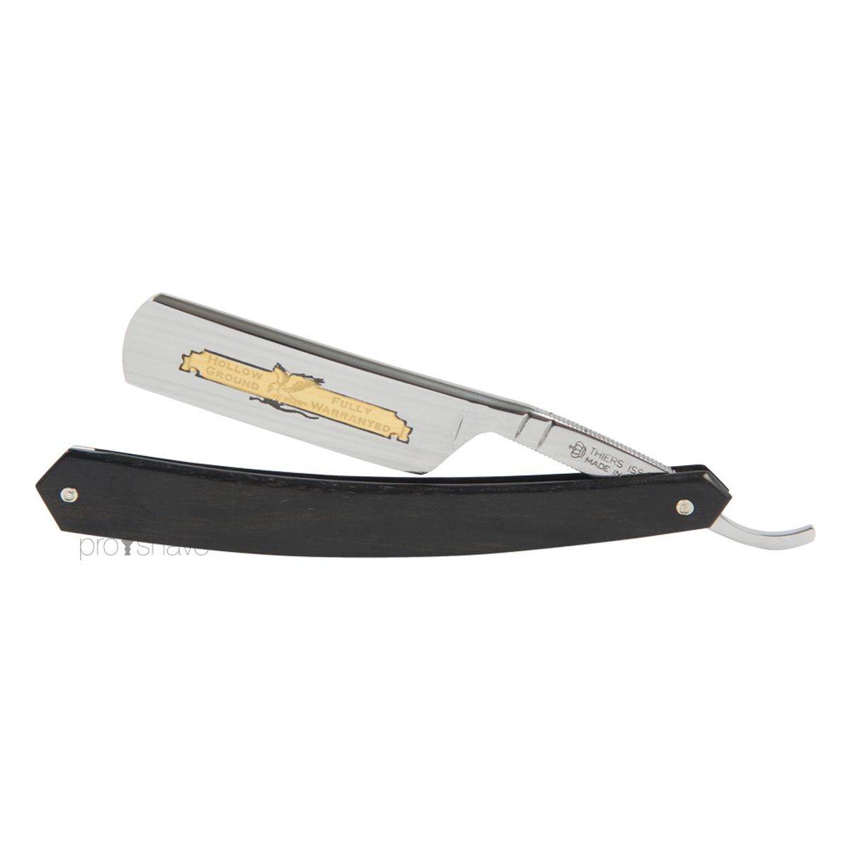 Thiers-Issard Straight Razor, 6/8 Round Nose, Ibenholt, Eagle