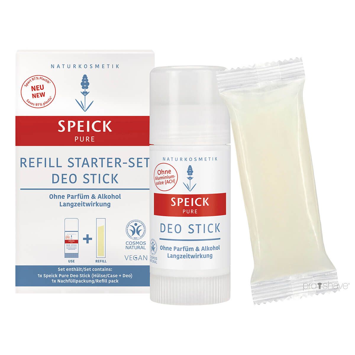 Speick Pure Deo Stick, Refill Starter-Set, 2 x 40 ml.