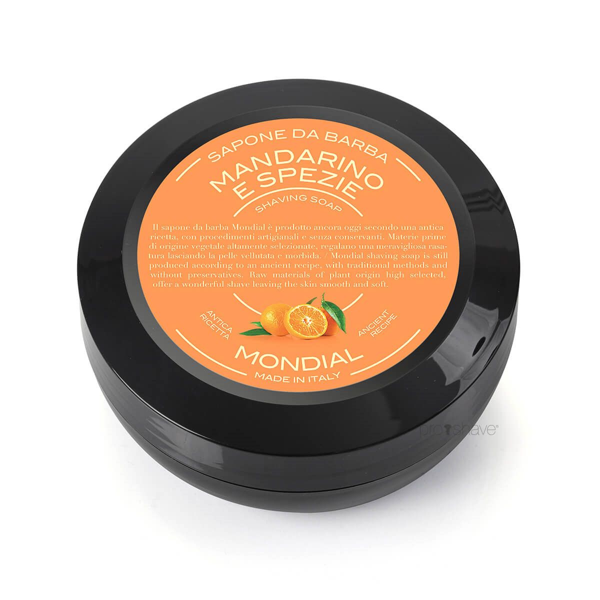 Mondial Shaving Barbersæbe, Mandarin & Spice, 60 gr.