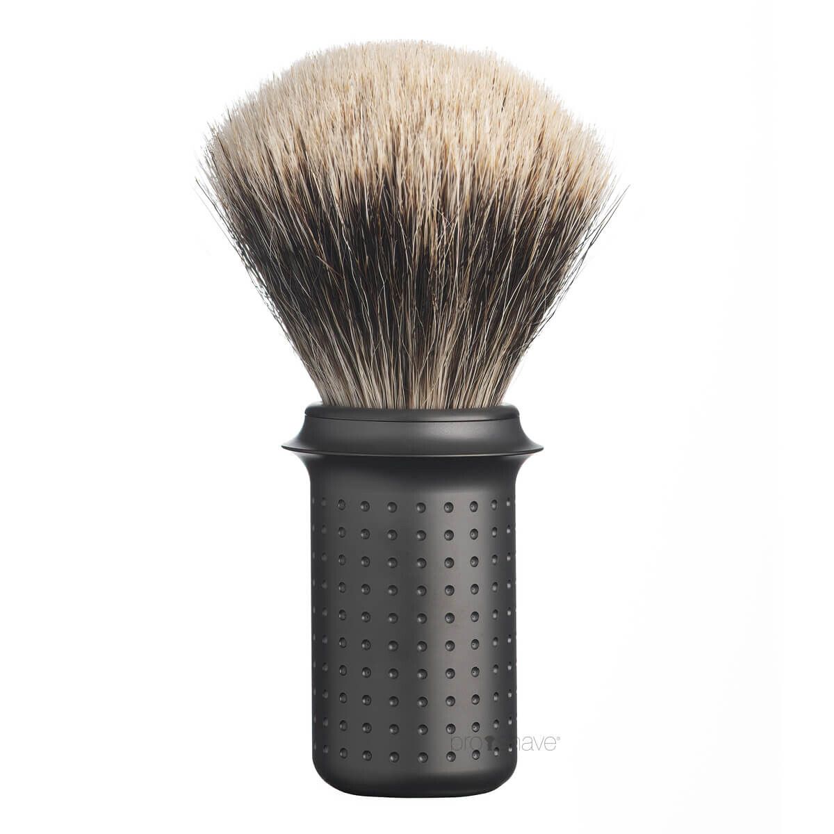 Tatara Finest Badger Barberkost, Rustfrit stål - Dark