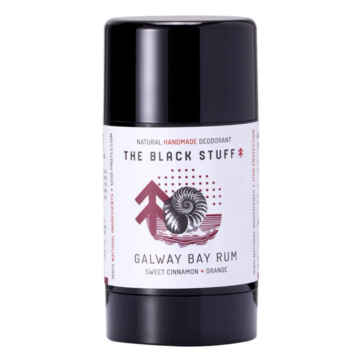 The Black Stuff Deodorant Stick, Galway Bay Rum, 95 g.