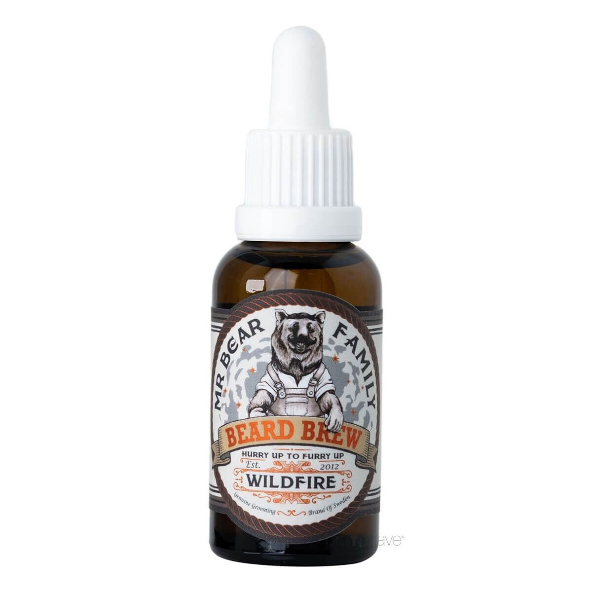 Mr. Bear Skægolie, Beard Brew Oil, Wildfire, 30 ml.