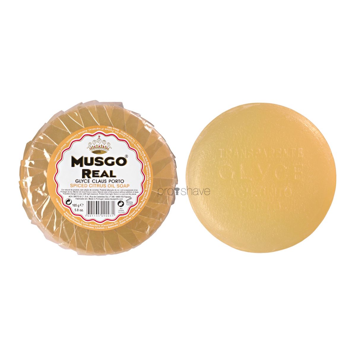 Musgo Real Glycerinsæbe til ansigtet, Spiced Citrus, 165 gr.