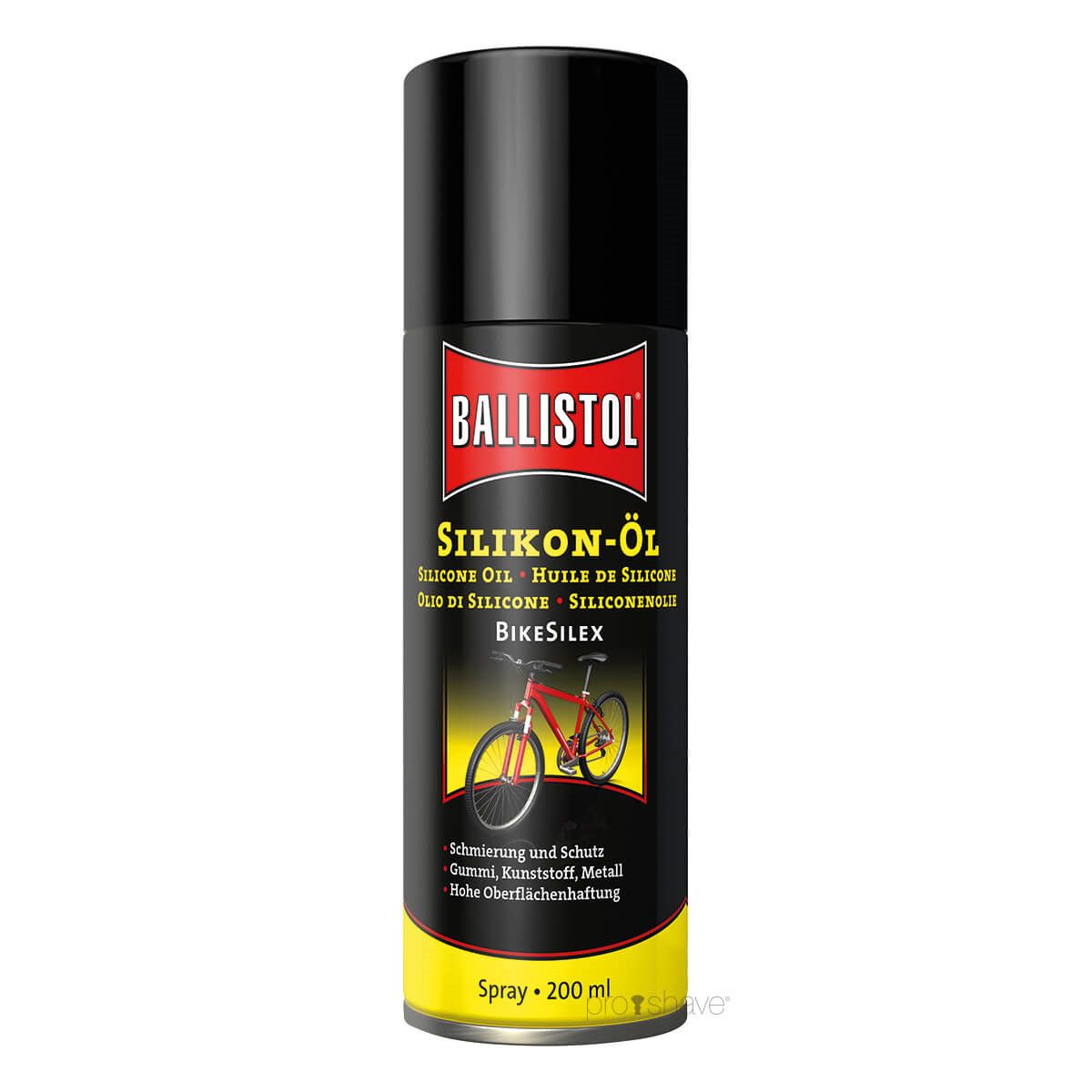 Ballistol Silicone Oile Spray BikeSilex, 200 ml.