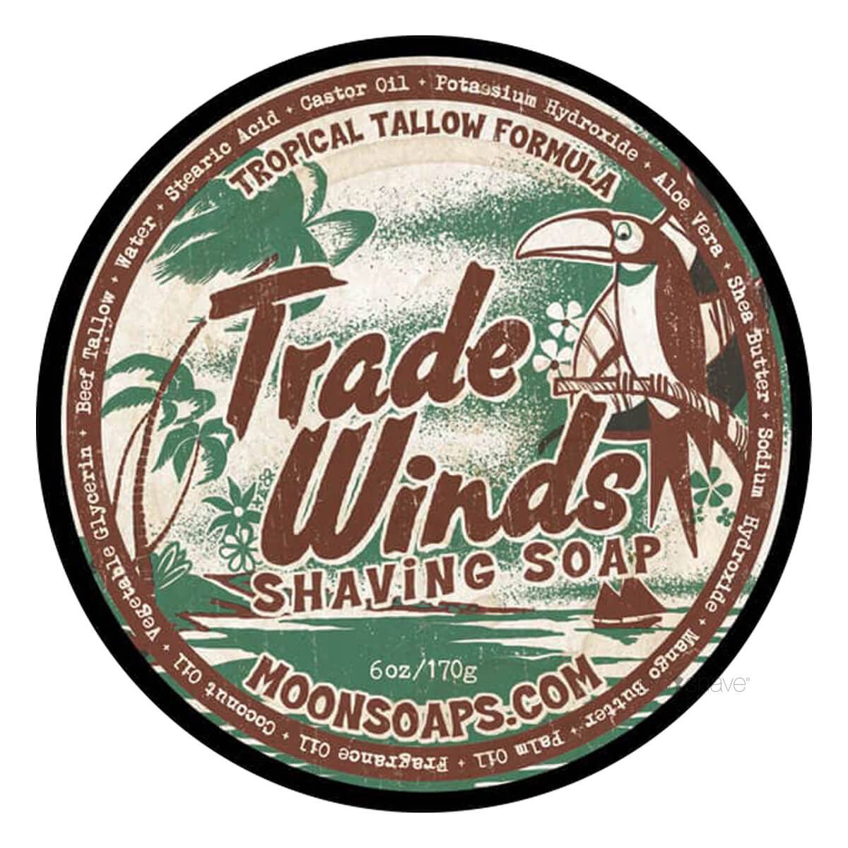 Moon Soaps Barbersæbe, Trade Winds, 170 gr.