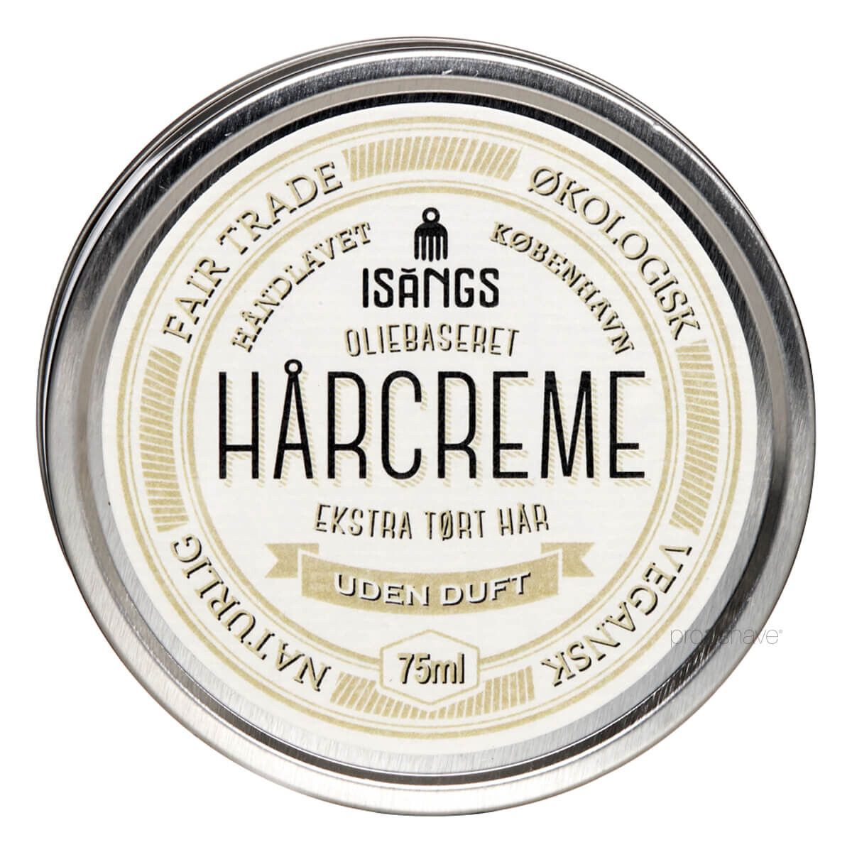 Isangs Hårcreme til Ekstra Tørt Hår, Uden duft, 75 ml.