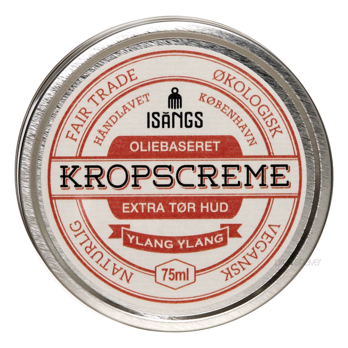 Isangs Kropscreme til Ekstra Tør Hud, Ylang Ylang, 75 ml.