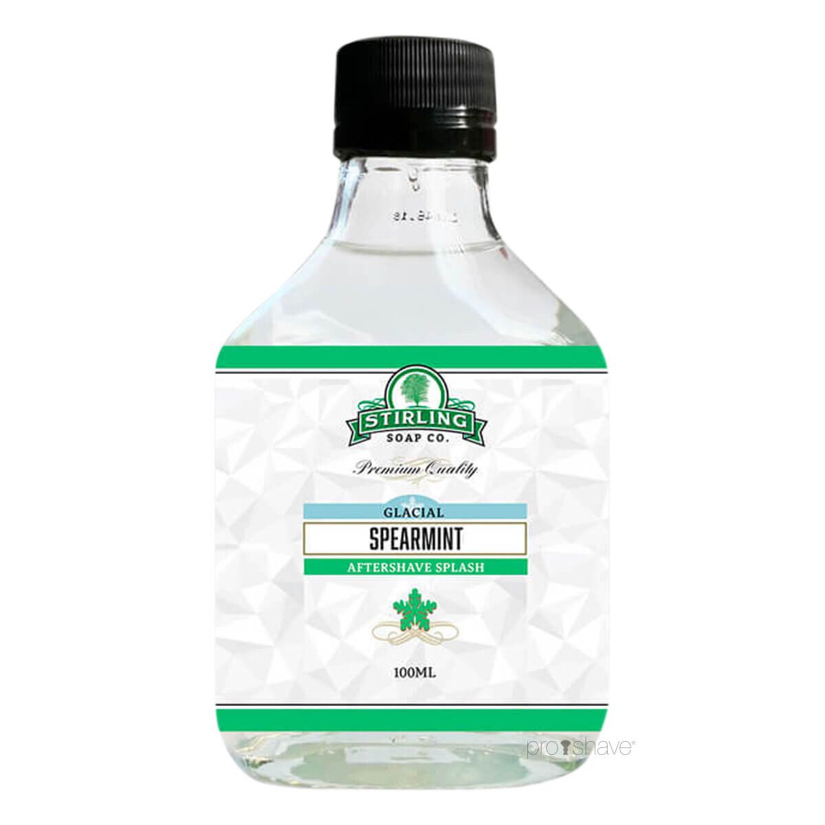 Stirling Soap Co. Aftershave Splash, Glacial Spearmint, 100 ml.