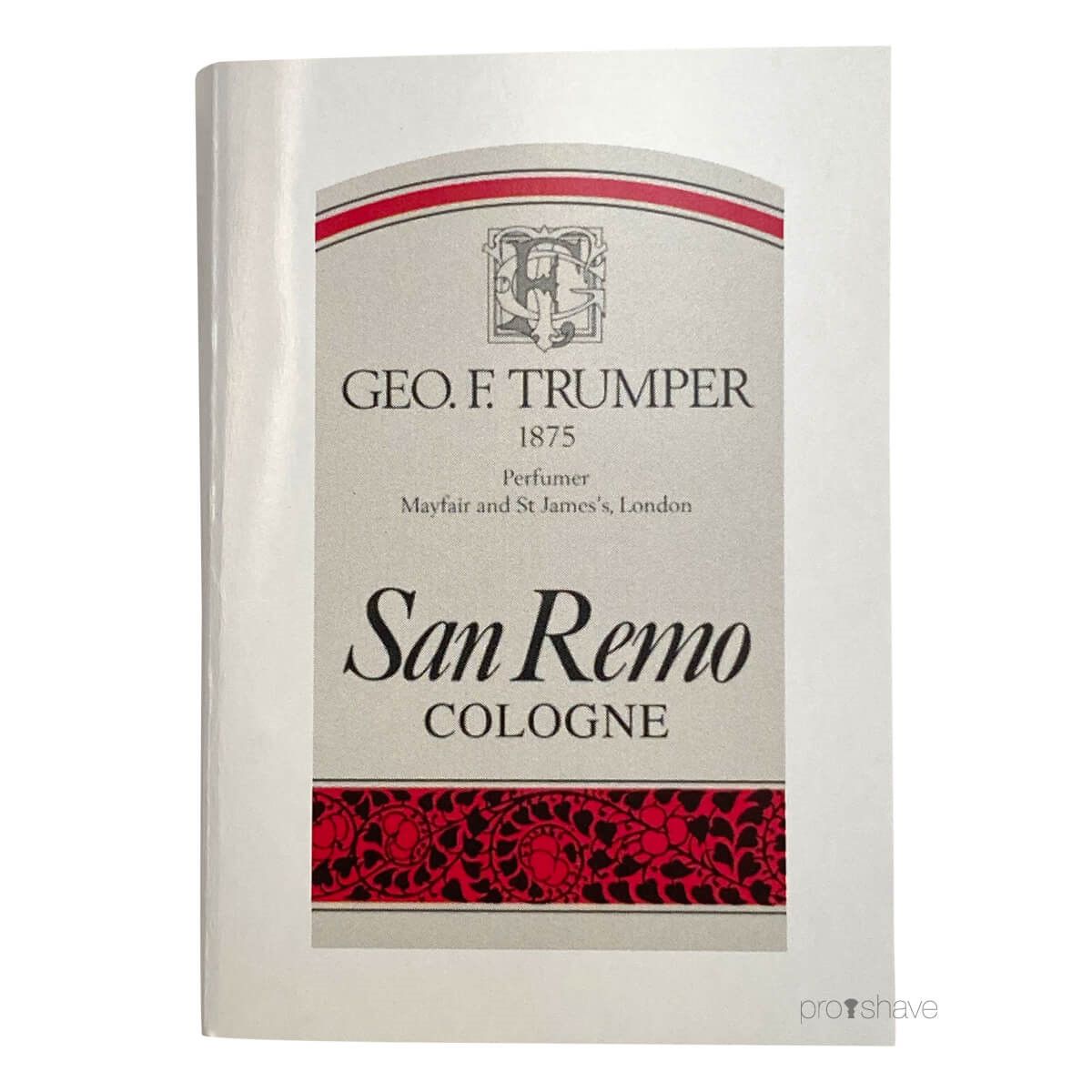 Geo F Trumper Cologne, San Remo, Sample, 2 ml.