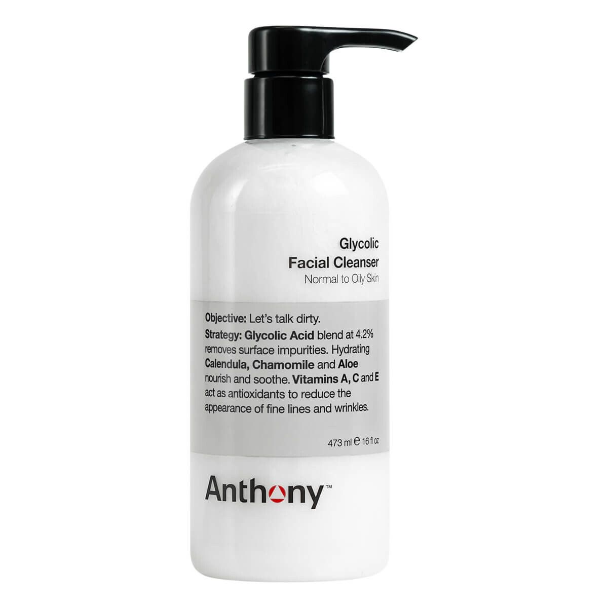 Anthony Logistics Glycolic Facial Cleanser, 473 ml.