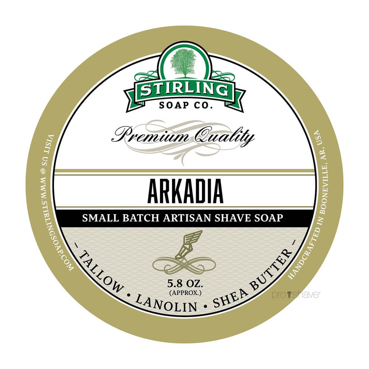 Stirling Soap Co. Barbersæbe, Arkadia, 170 ml.