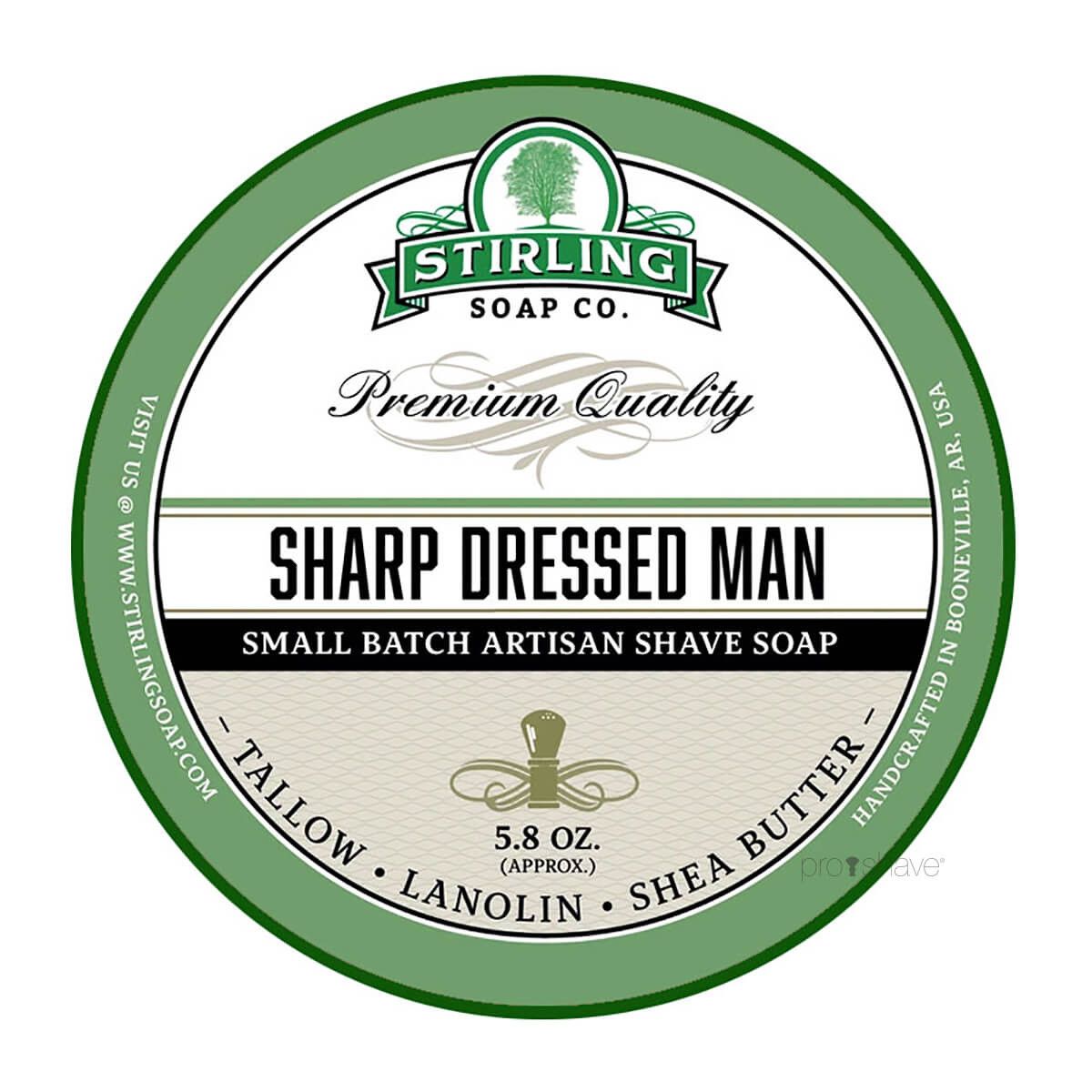 Stirling Soap Co. Barbersæbe, Sharp Dressed Man, 170 ml.