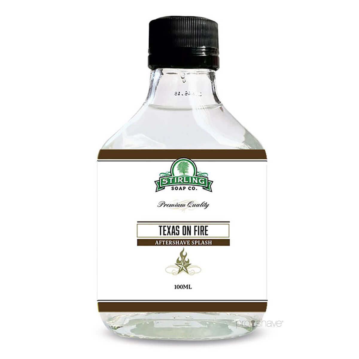 Stirling Soap Co. Aftershave Splash, Texas On Fire, 100 ml.