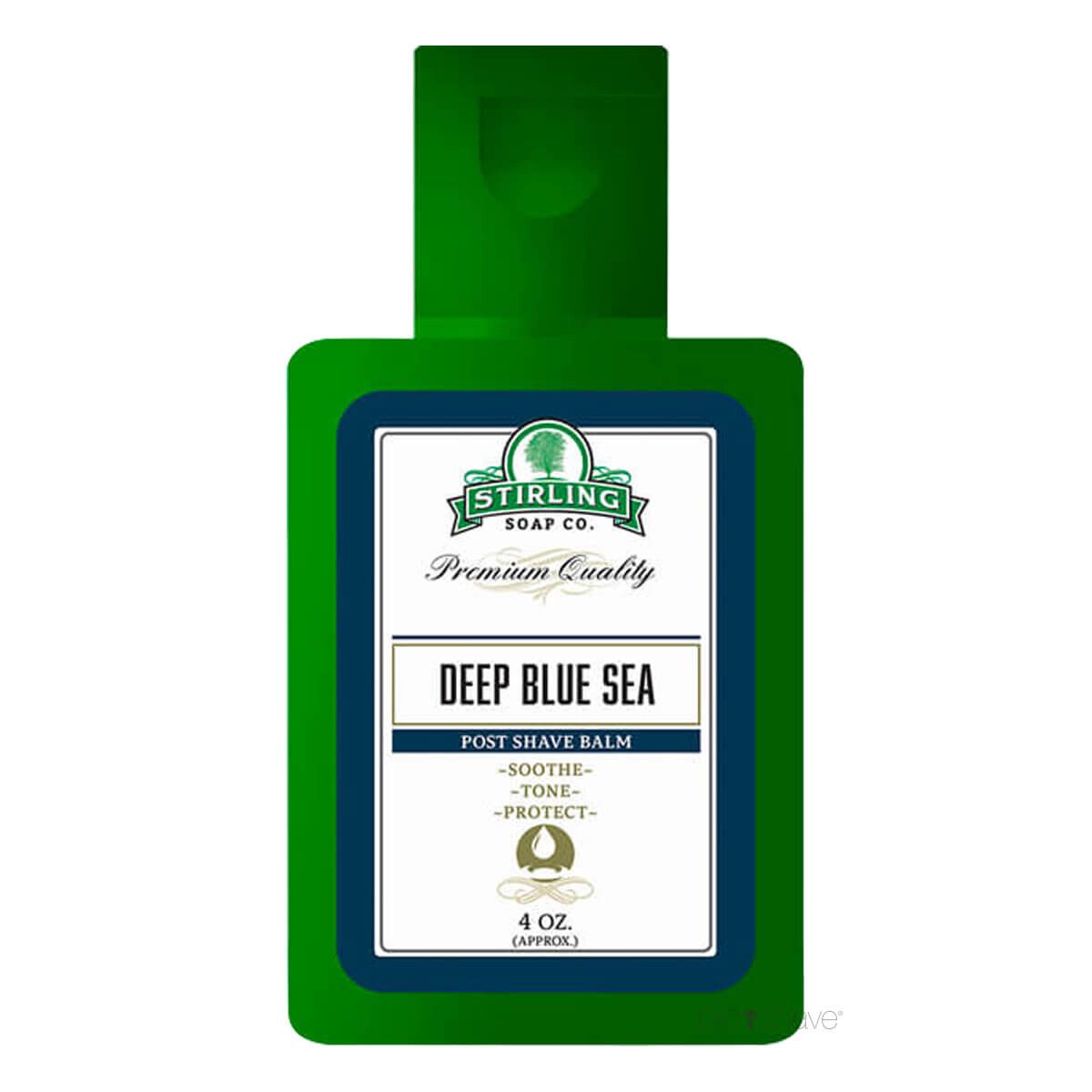 Stirling Soap Co. Aftershave Balm, Deep Blue Sea, 118 ml.