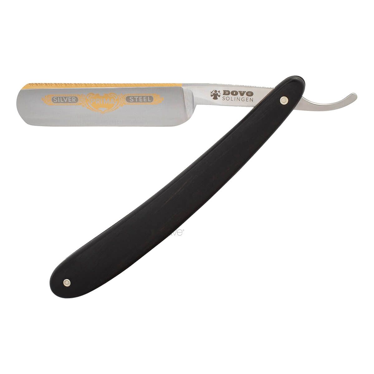 Dovo Straight Razor 5/8, Round nose, Prima, Ibenholt