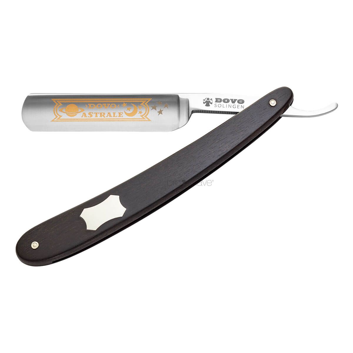 Dovo Straight Razor 5/8, Round nose, Astrale, Ibenholt