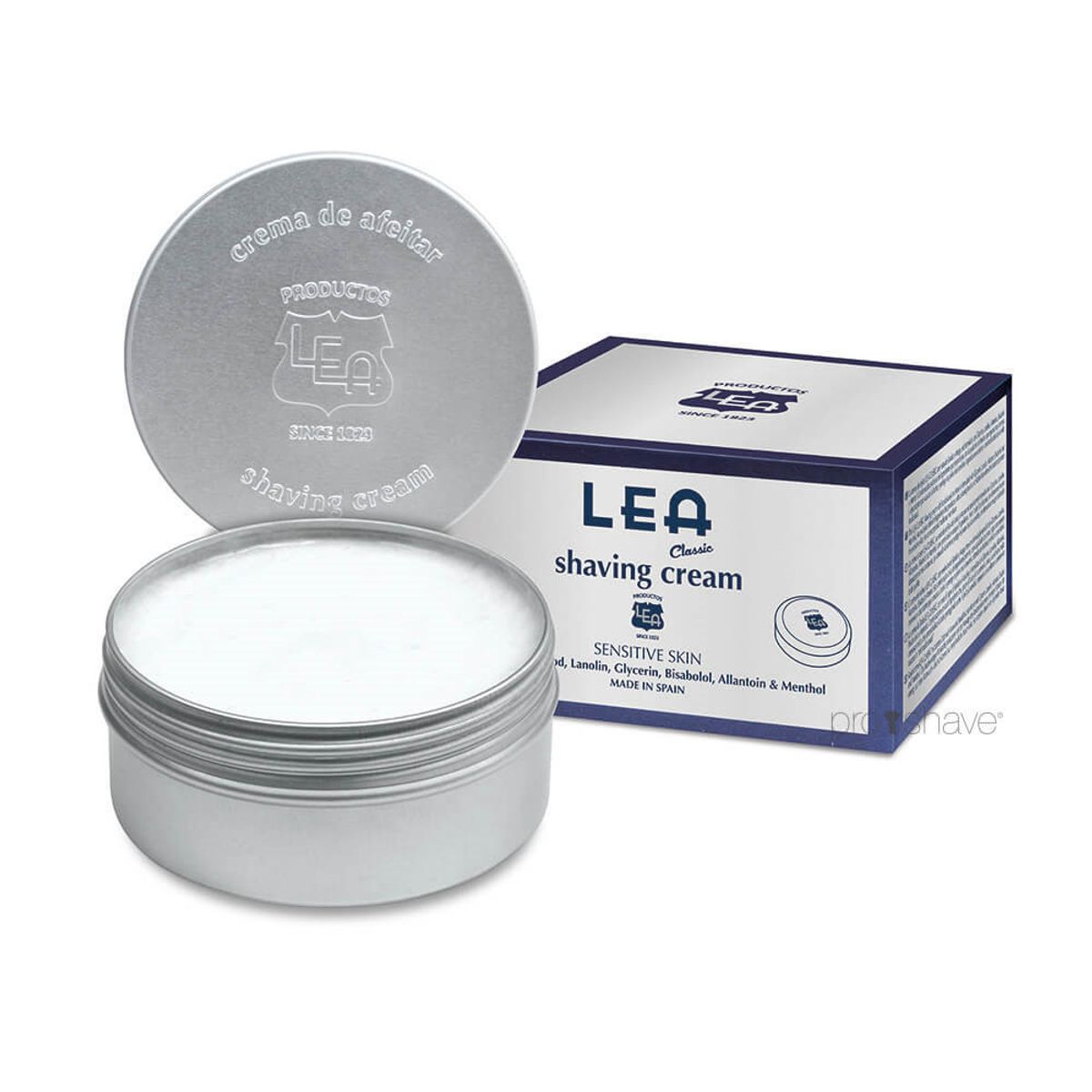 LEA Classic Barbercreme i metaldåse, 150 gr.