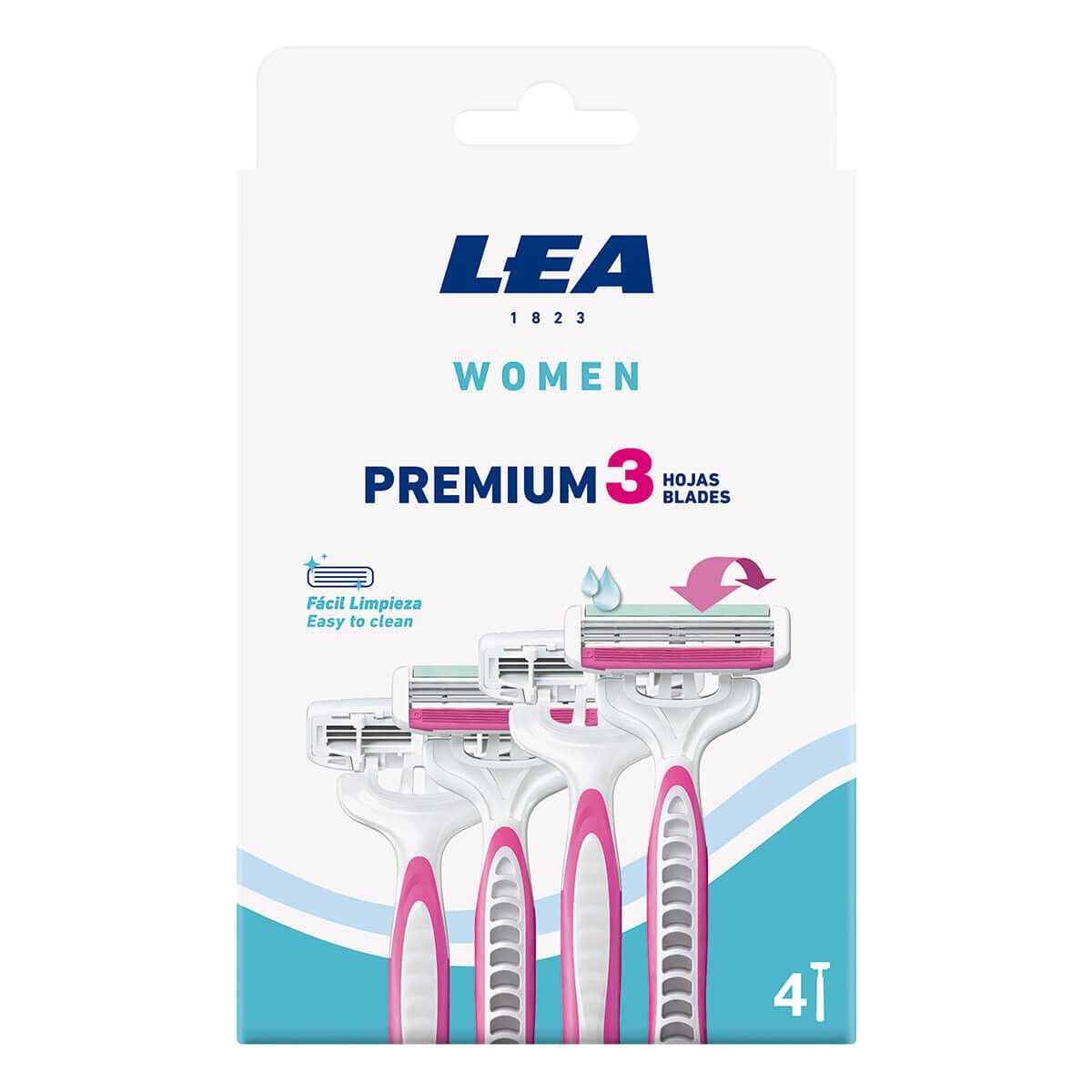 LEA Premium 3, Engangsskraber til kvinder, 4 stk.