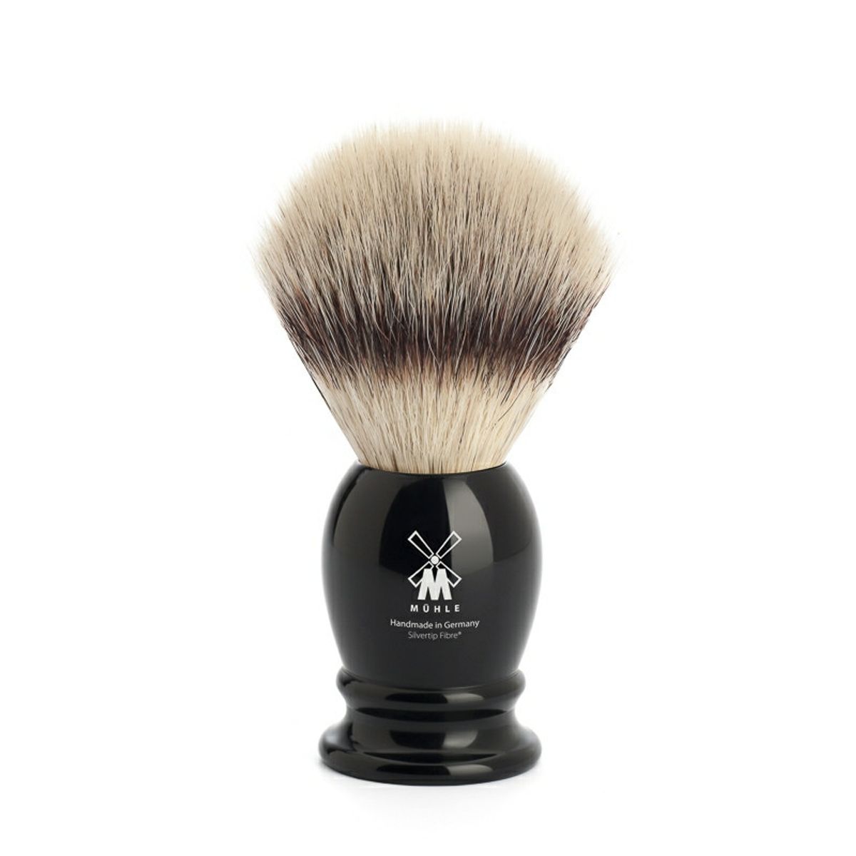 Mühle Silvertip Fibre ®, Barberkost, 21 mm, Classic, Sort kunstharpiks