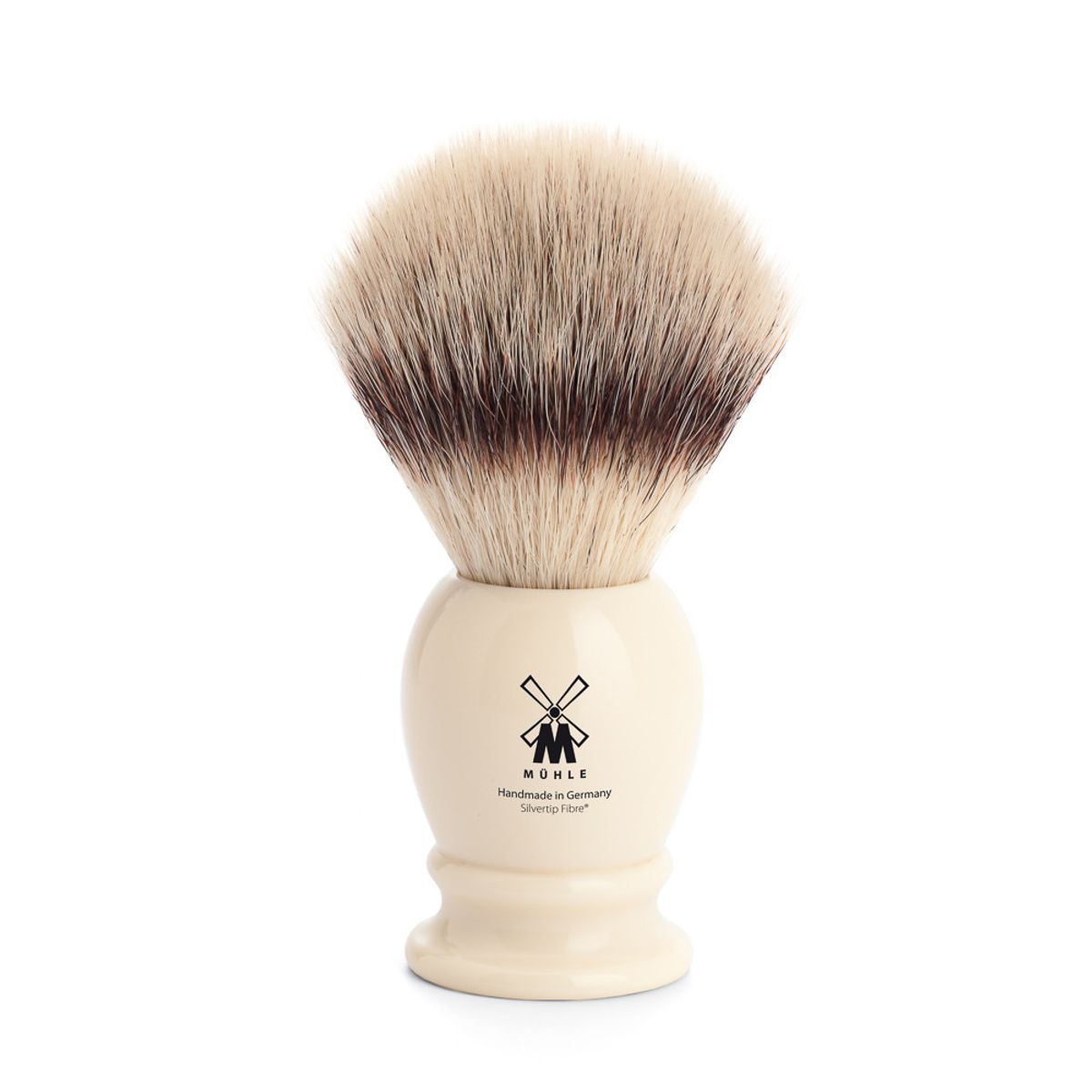 Mühle Silvertip Fibre ® Barberkost, 23 mm, Classic, Hvid Kunstharpiks