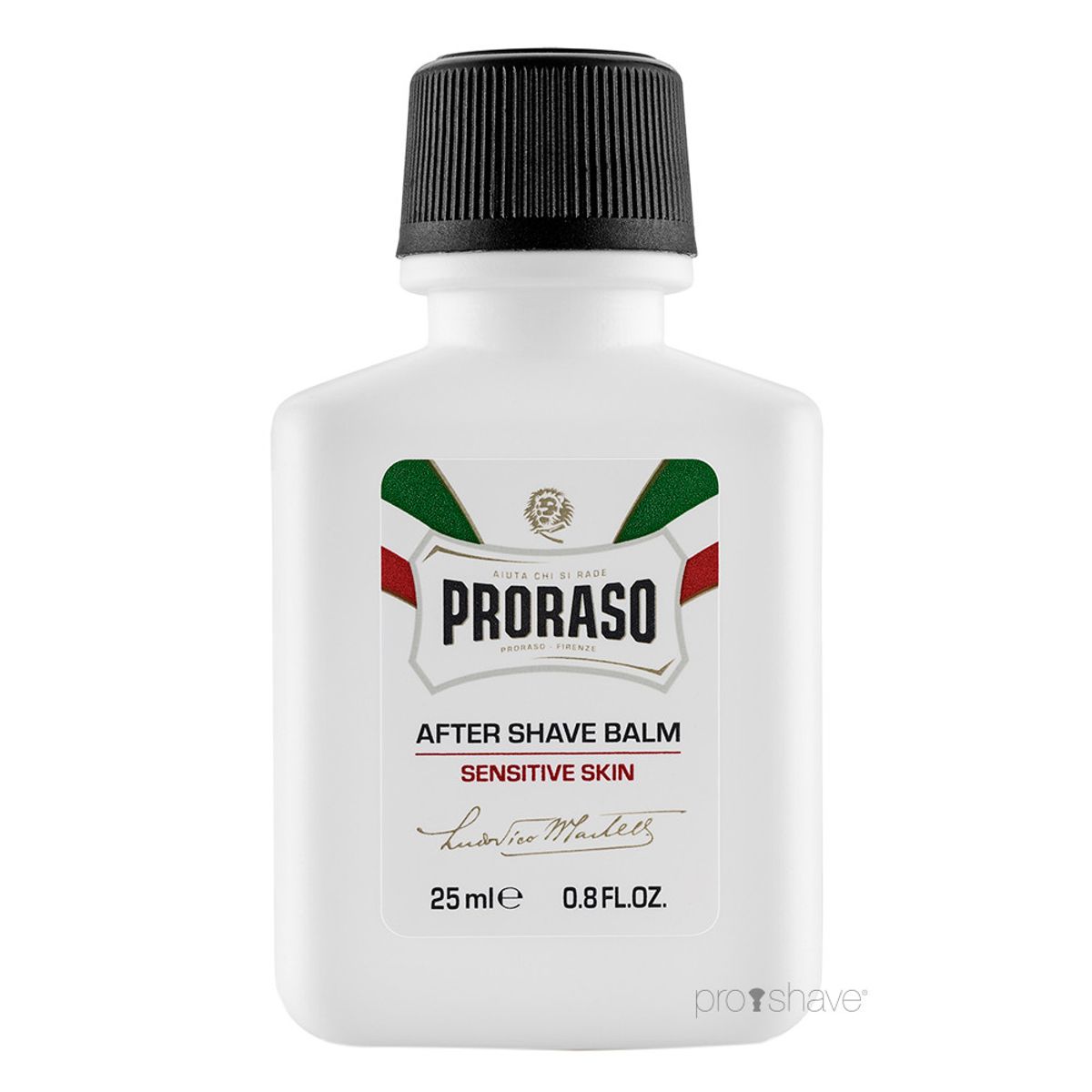 Proraso Aftershave Balm - Sensitive, Grøn Te & Havre, Rejsestørrelse, 25 ml.