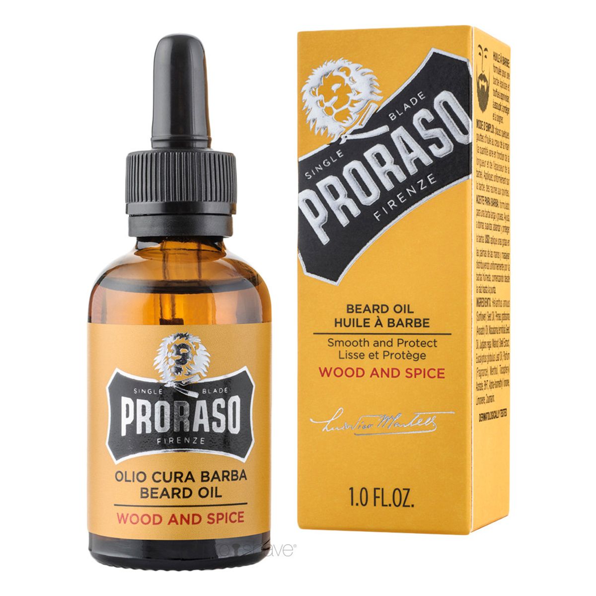 Proraso Skægolie, Wood & Spice, 30 ml.