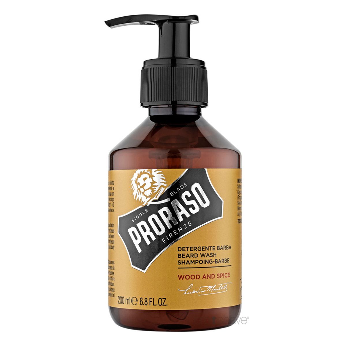 Proraso Skægshampoo, Wood & Spice, 200 ml.