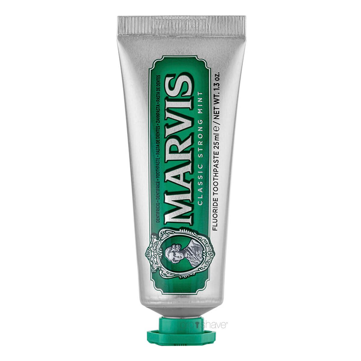 Marvis Classic Strong Mint Tandpasta, Rejsestørrelse, 25 ml.