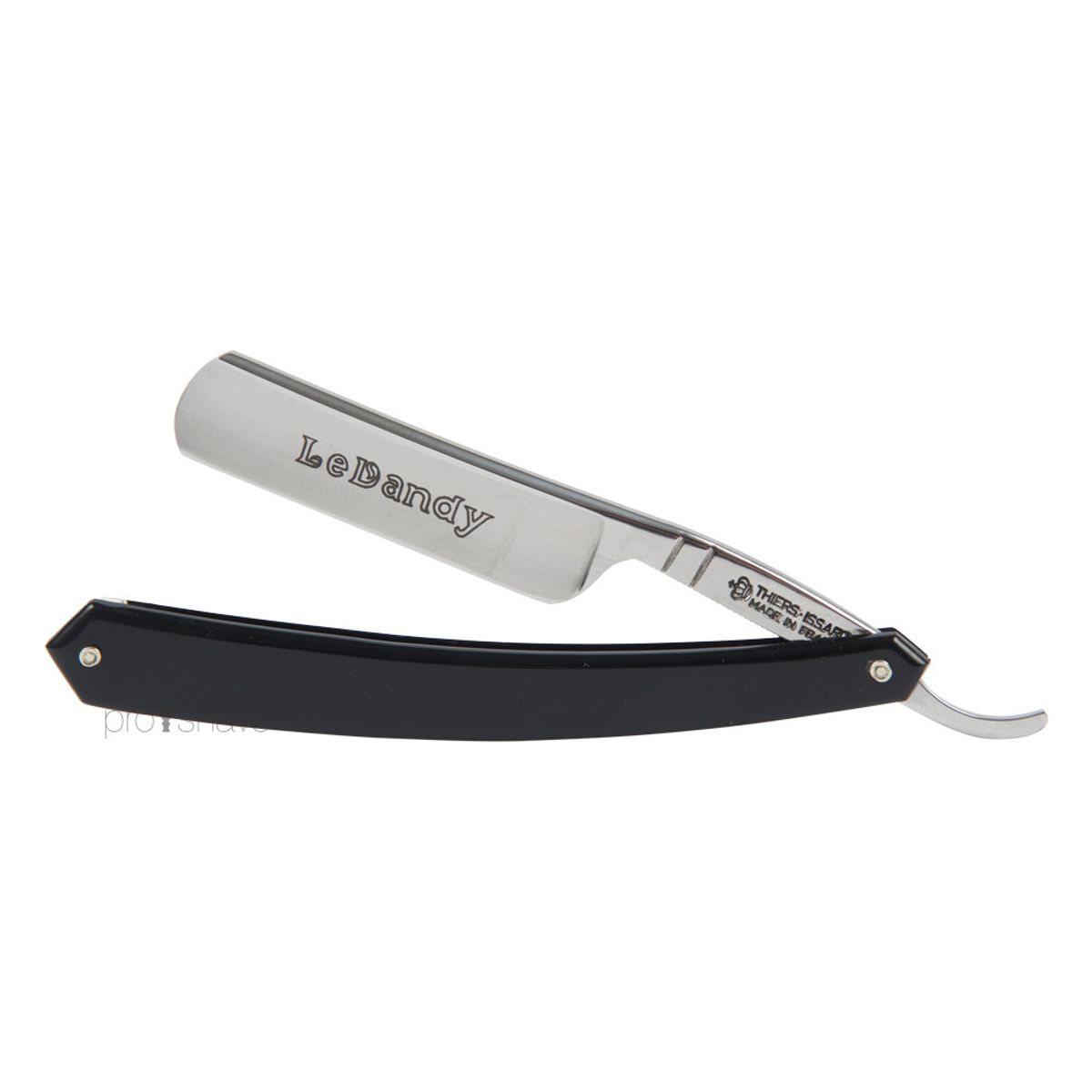 Thiers-Issard Straight Razor, 5/8 Round Nose, Sort