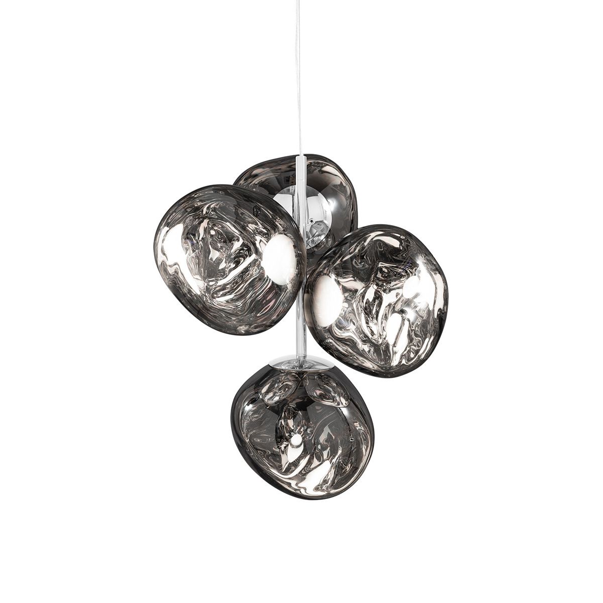 Melt Chandelier Mini fra Tom Dixon (Silver)